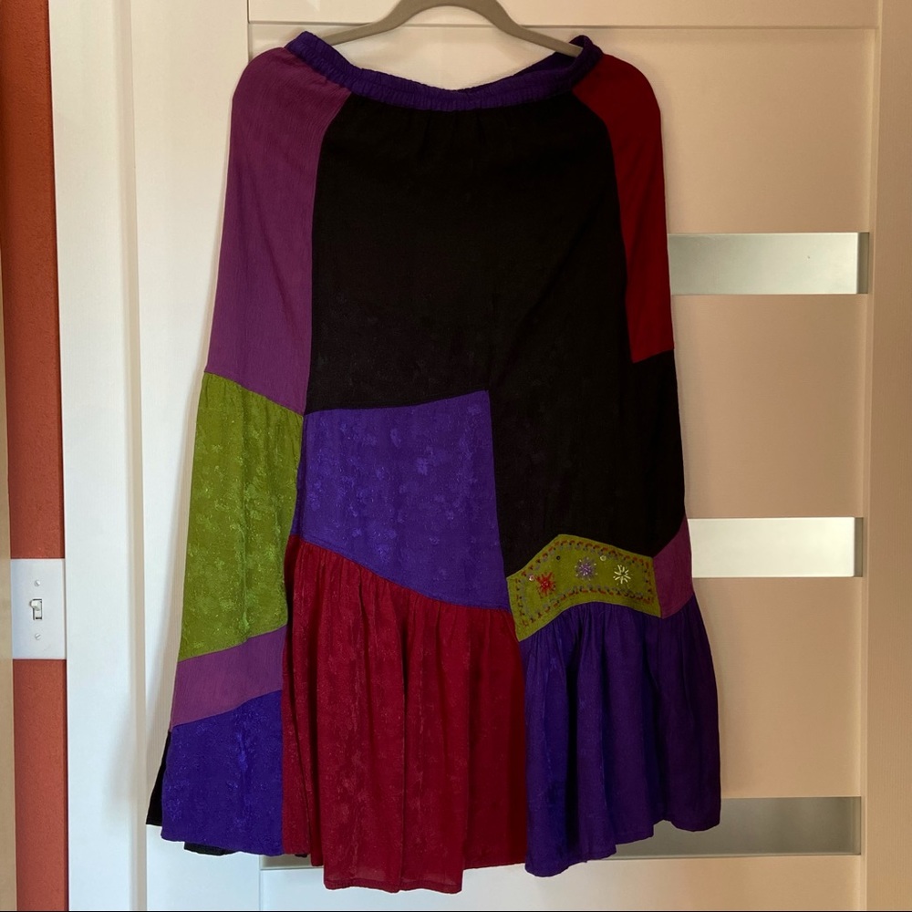 Euc Usindo Patchwork Patch Multicolor Vintage Max… - image 7